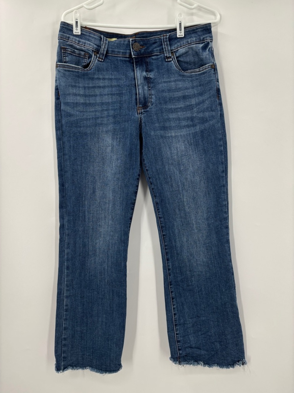 Kut from the Kloth Dark Blue Cropped Ankle flare Jeans